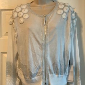 Rondina cardigan crochet zip sweater